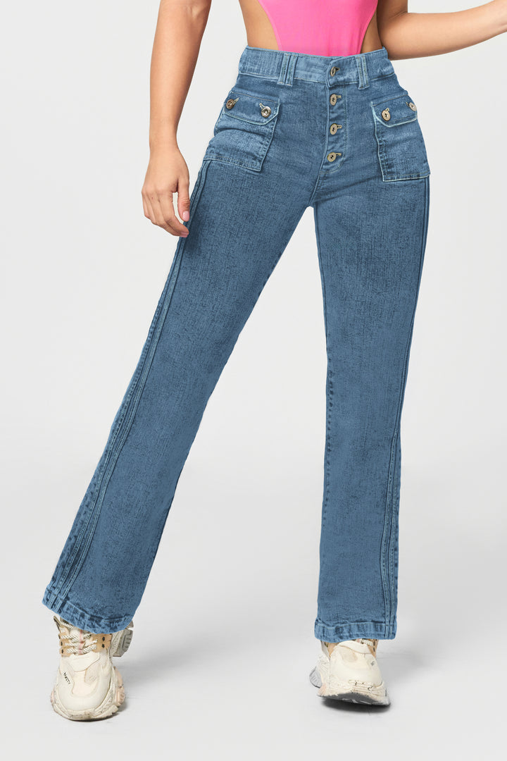 HIGH - RISE STRAIGHT JEAN 6869