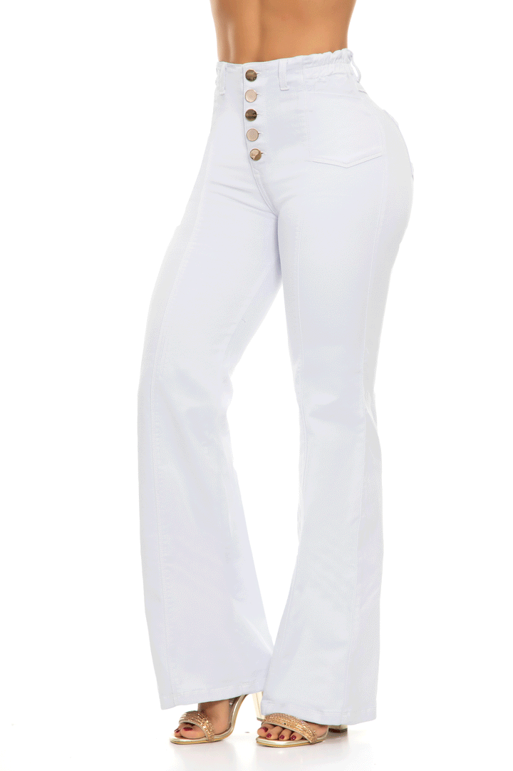 JEANS COLOMBIANOS PUSH UP BLANCO 6843