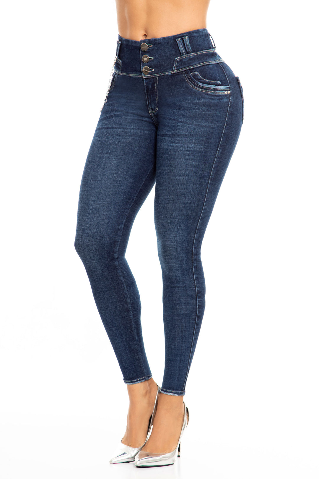 JEANS COLOMBIANOS PUSH UP AZUL 6962