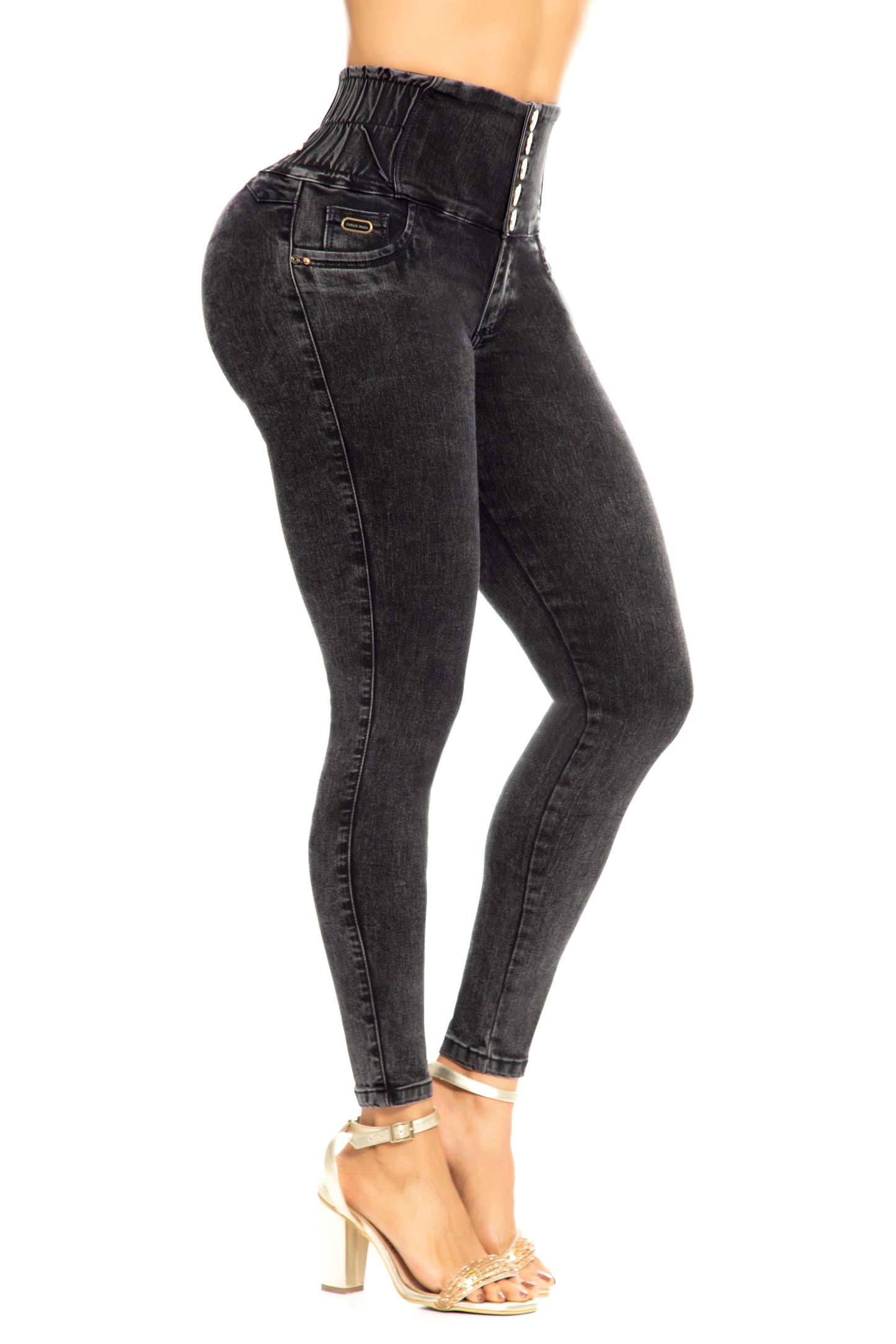 JEANS LEVANTA COLA GRIS 6834