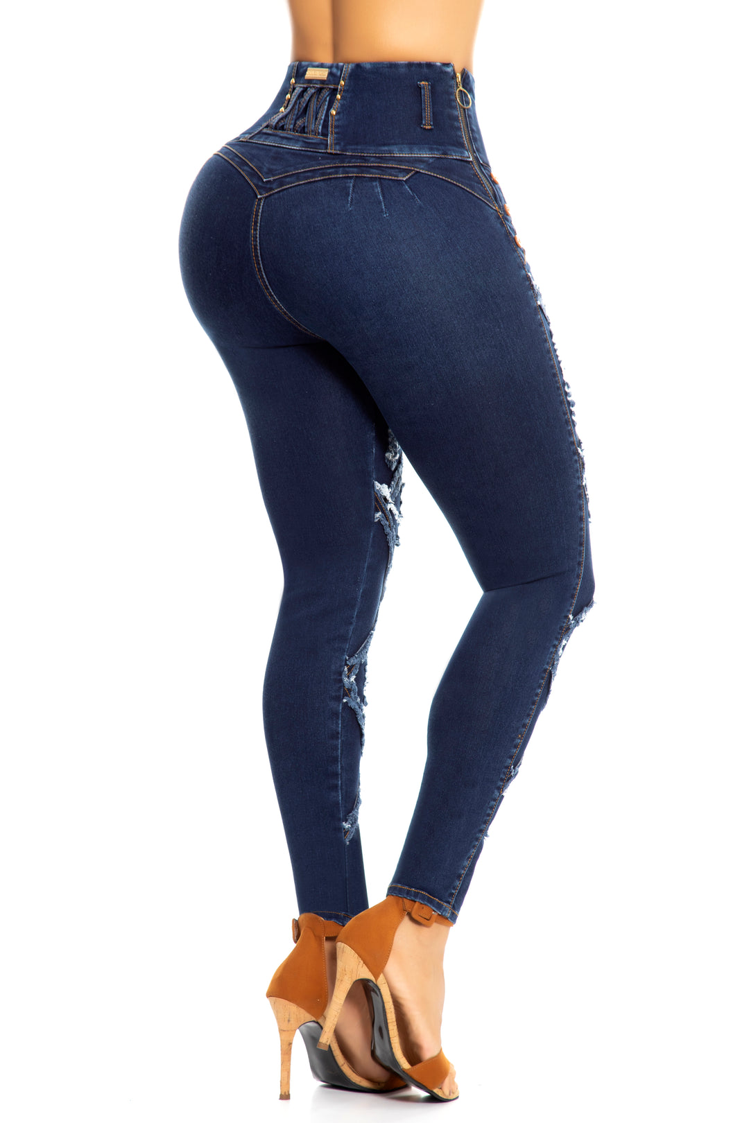 JEANS COLOMBIANOS PUSH UP AZUL 6914