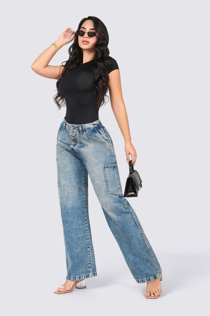 WIDE LEG JEANS 7070