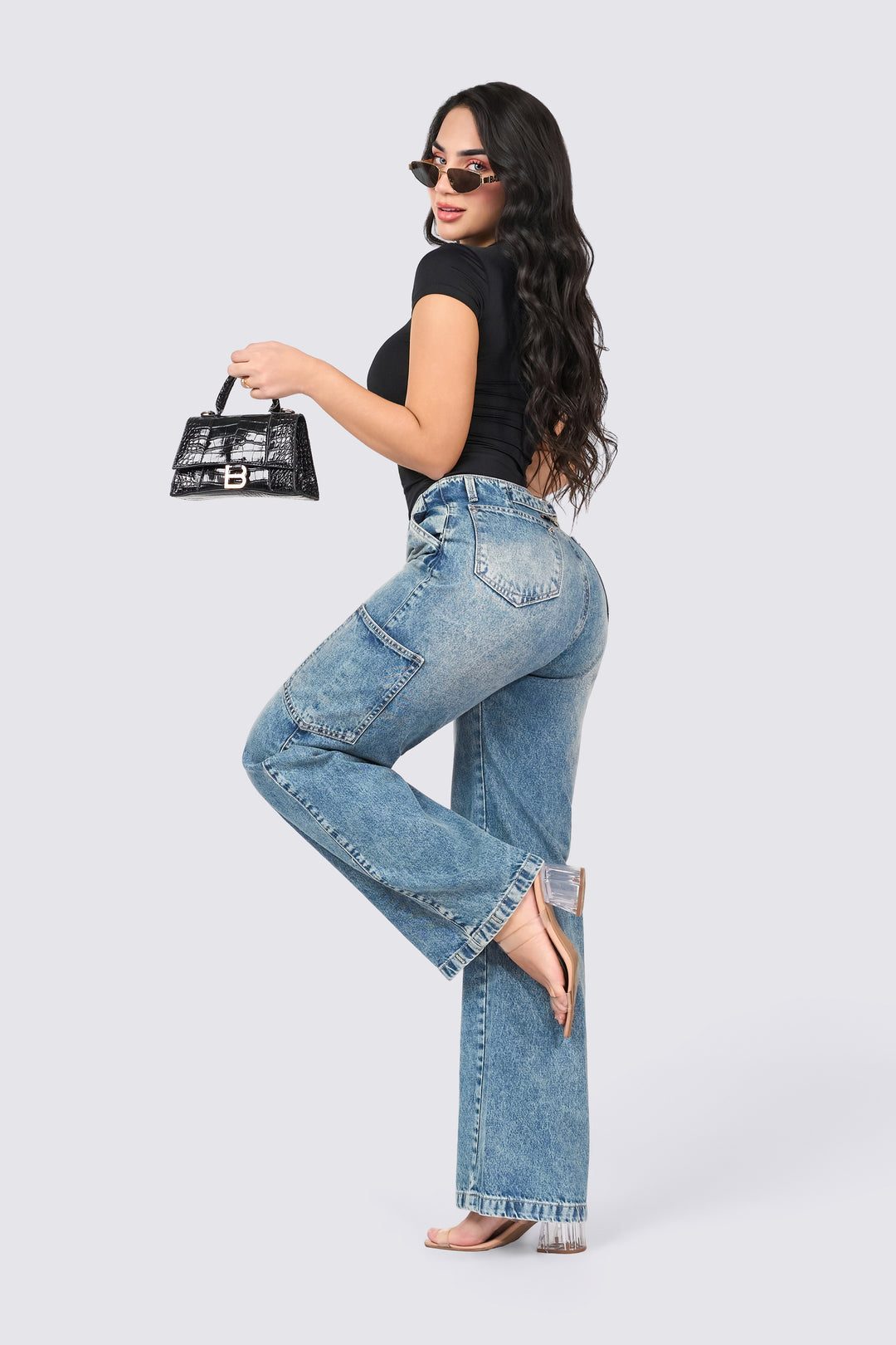 WIDE LEG JEANS 7070