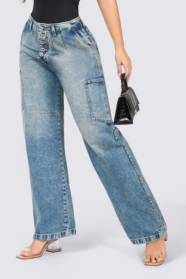WIDE LEG JEANS 7070