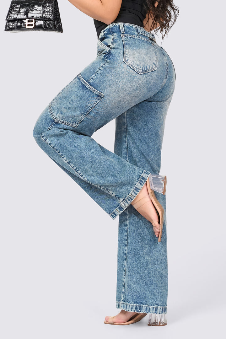 WIDE LEG JEANS 7070