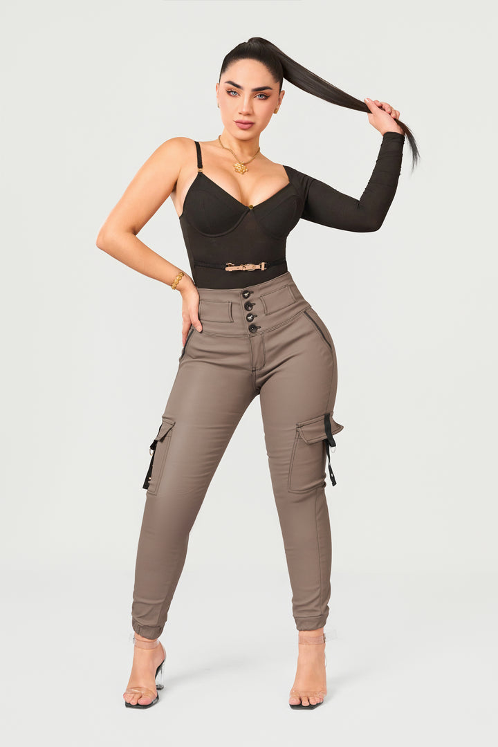 BROWN PANTS 7005