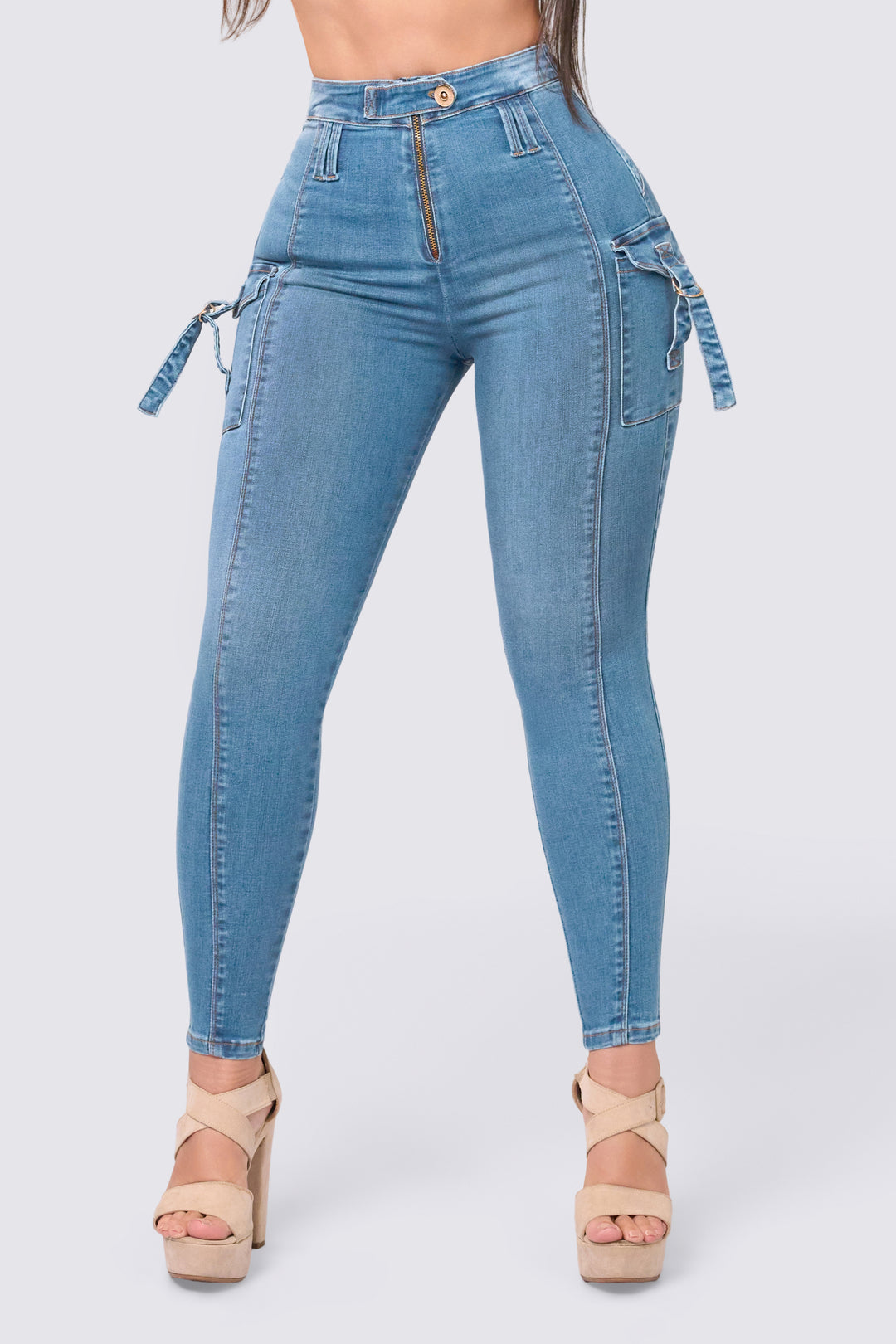 LIGHT BLUE SKINNY JEANS 7034