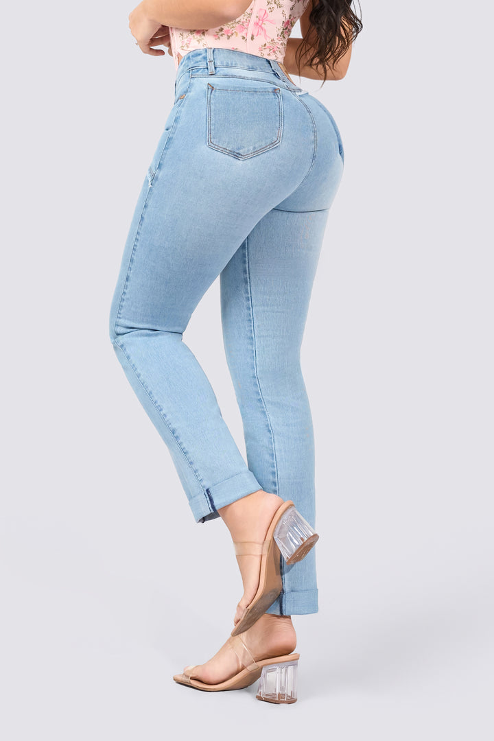 LIGHT BLUE SKINNY JEANS 7098