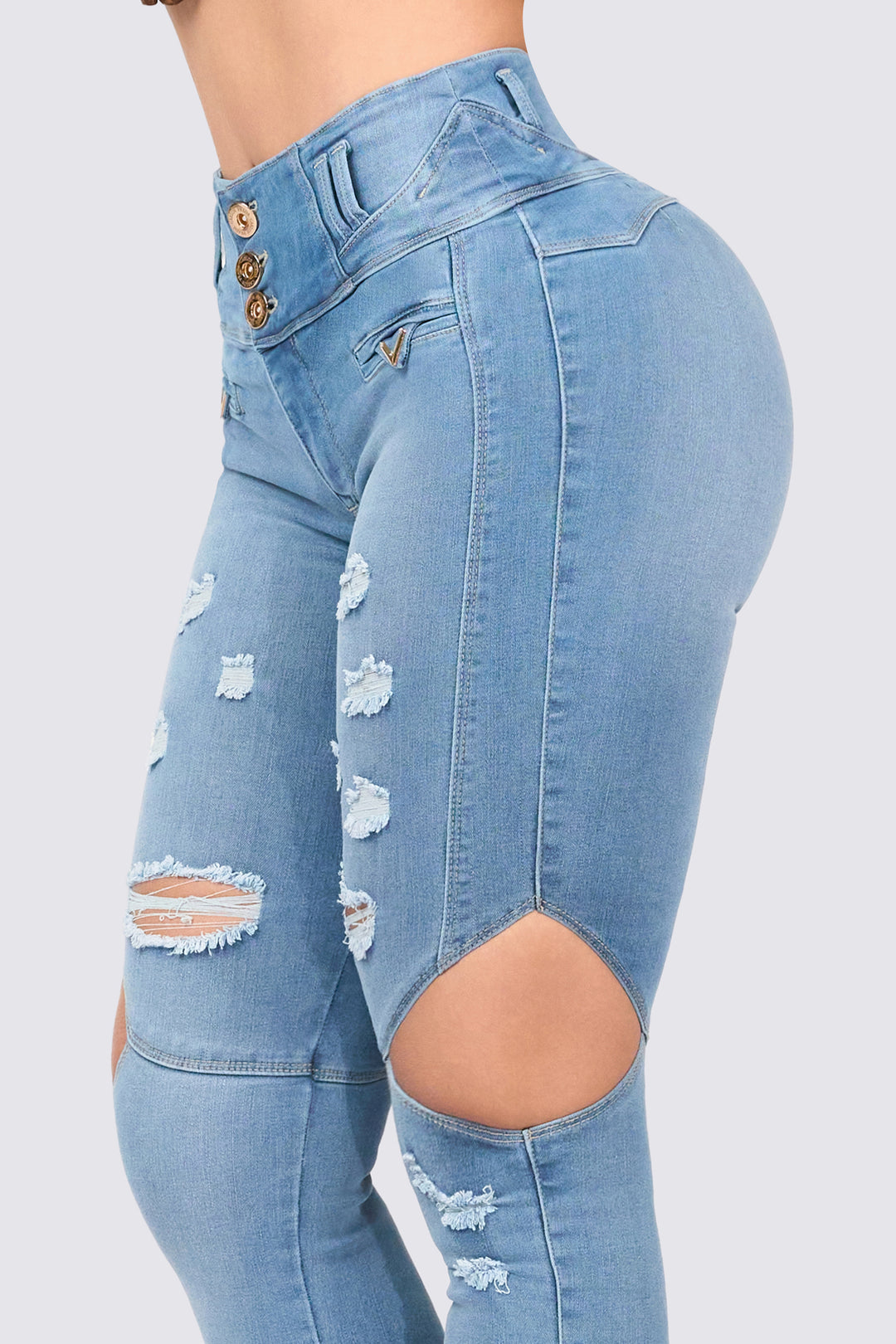 LIGHT BLUE SKINNY JEANS 7108