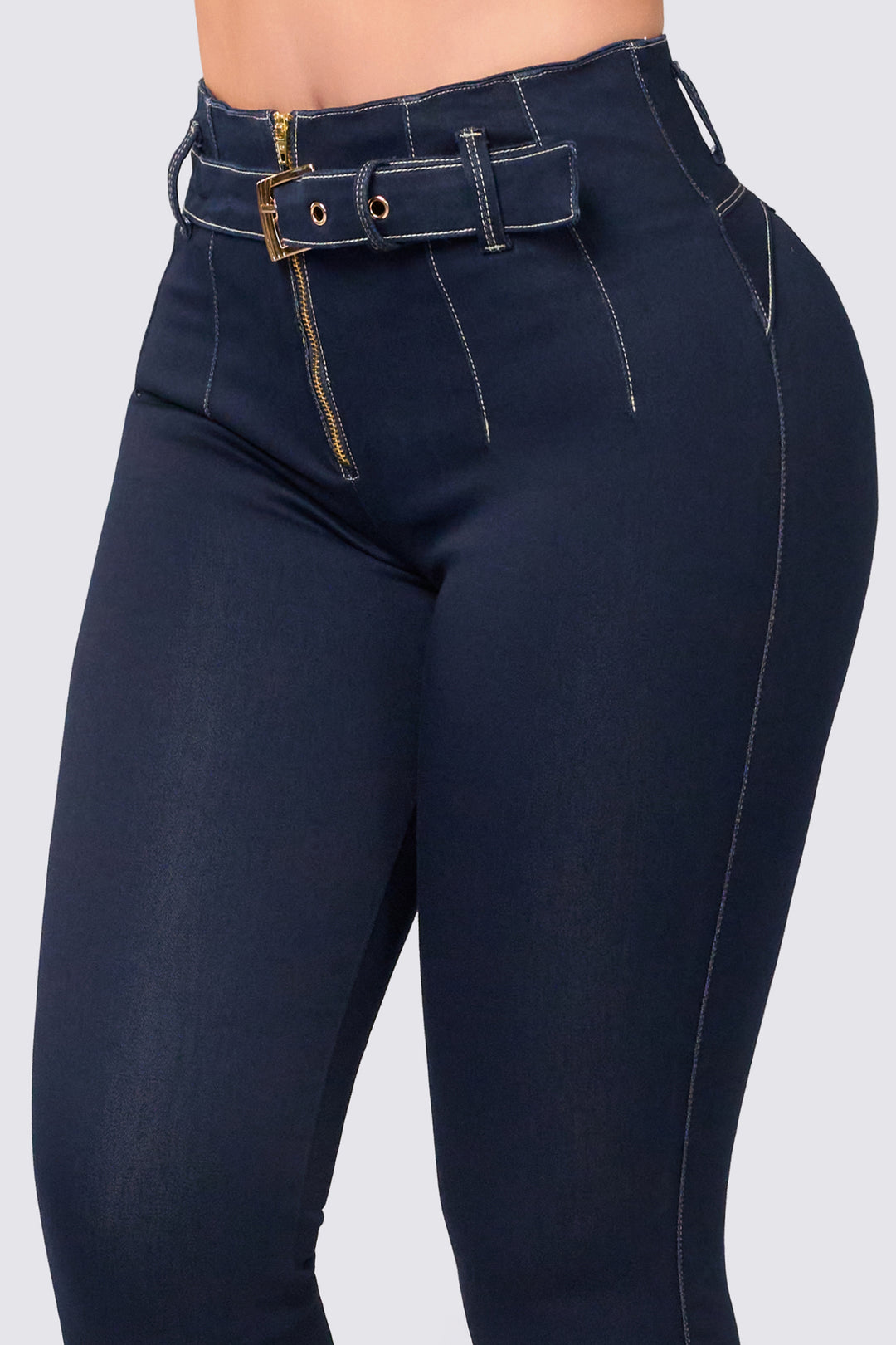 NAVY BLUE SKINNY JEANS 6812
