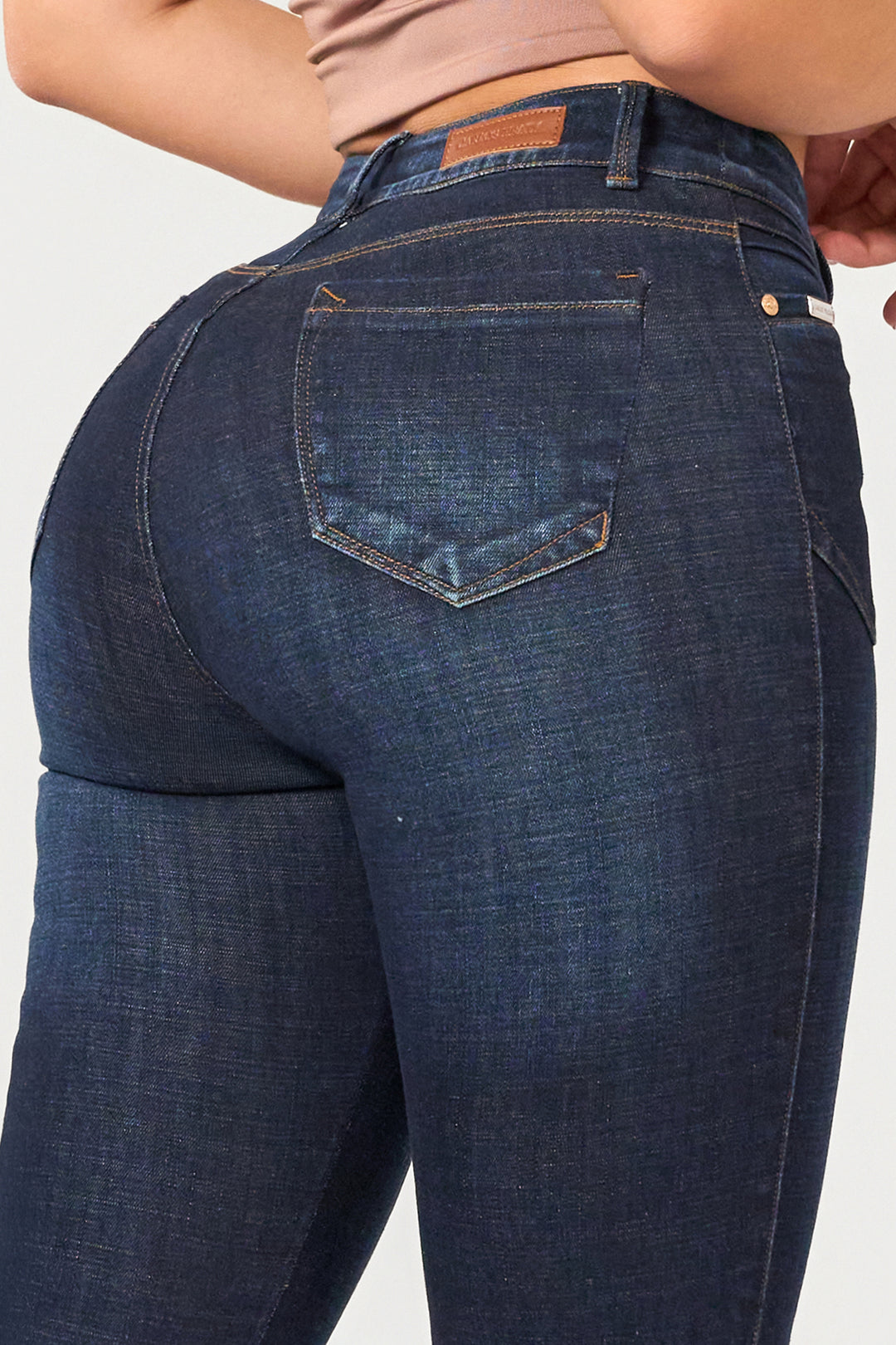 NAVY BLUE SKINNY JEANS 7008