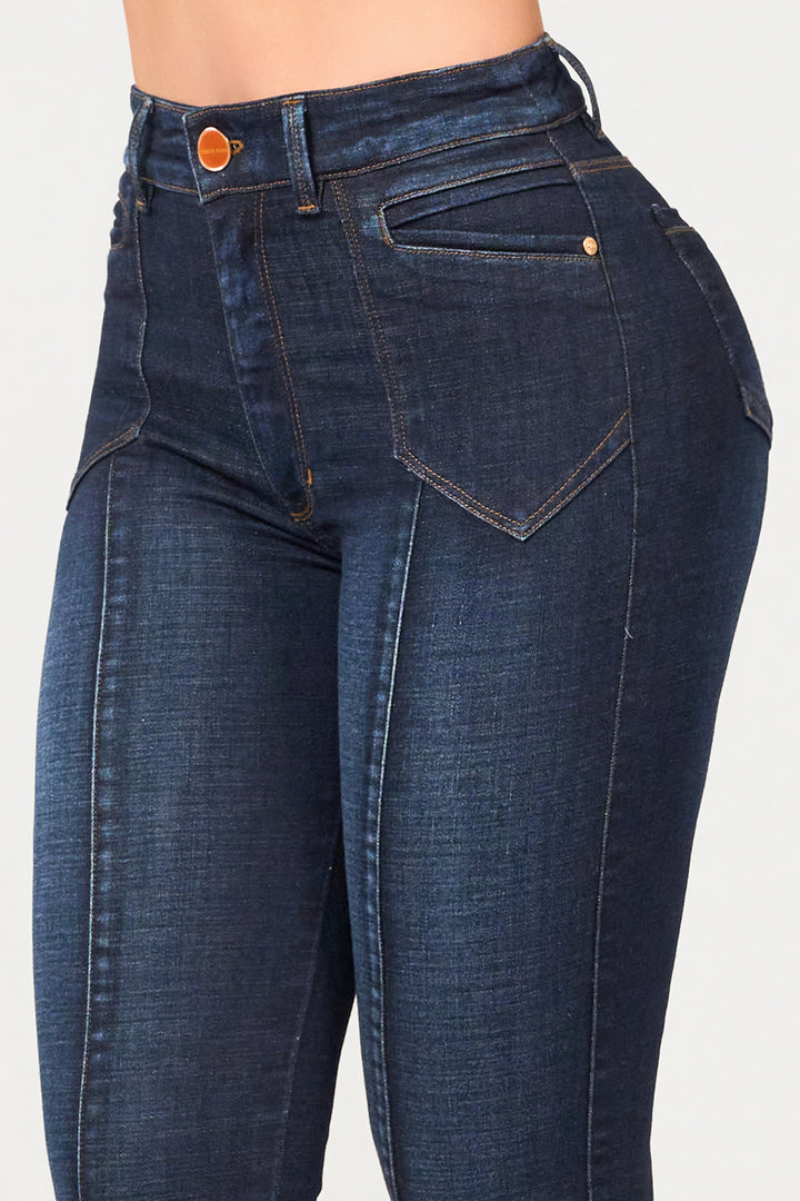 NAVY BLUE SKINNY JEANS 7008