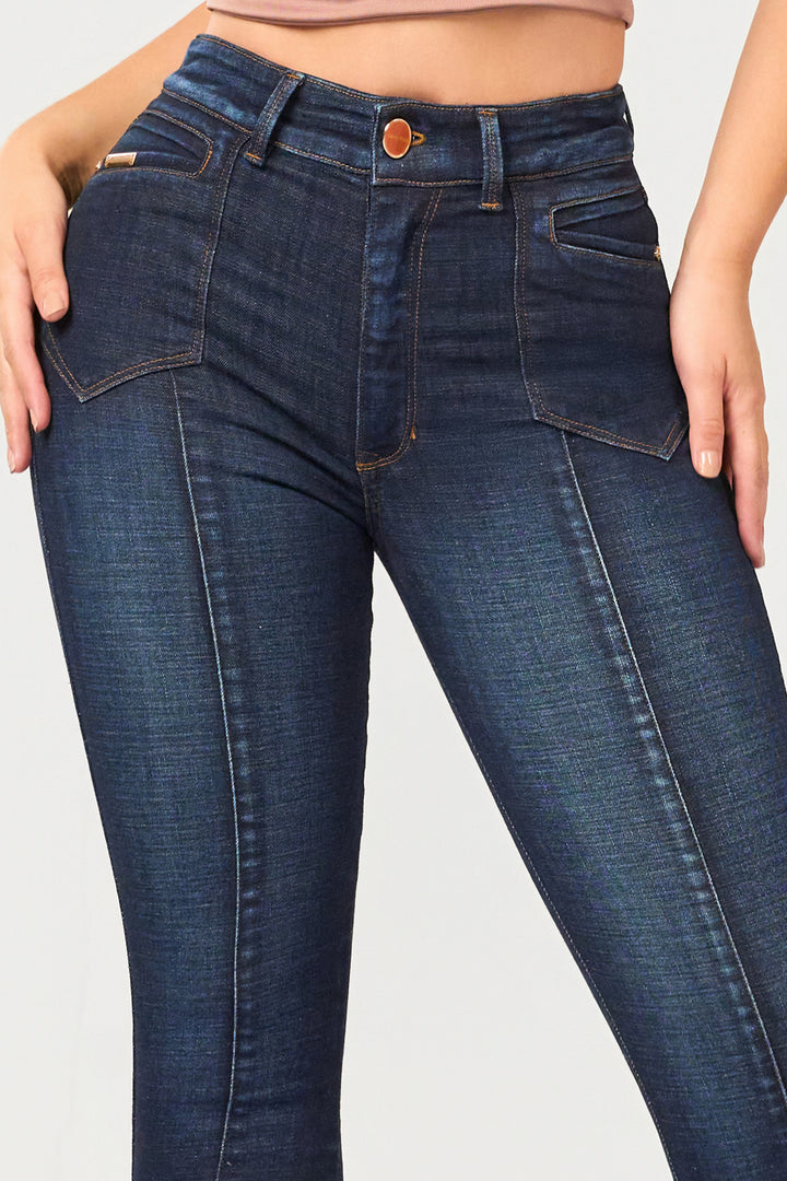 NAVY BLUE SKINNY JEANS 7008