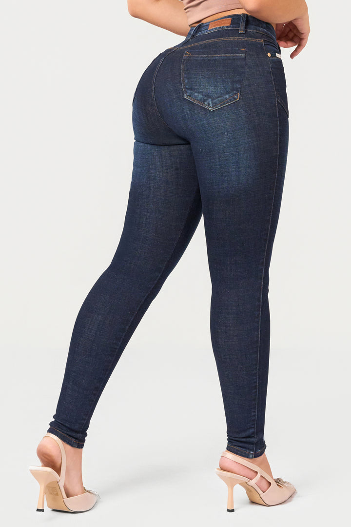 NAVY BLUE SKINNY JEANS 7008