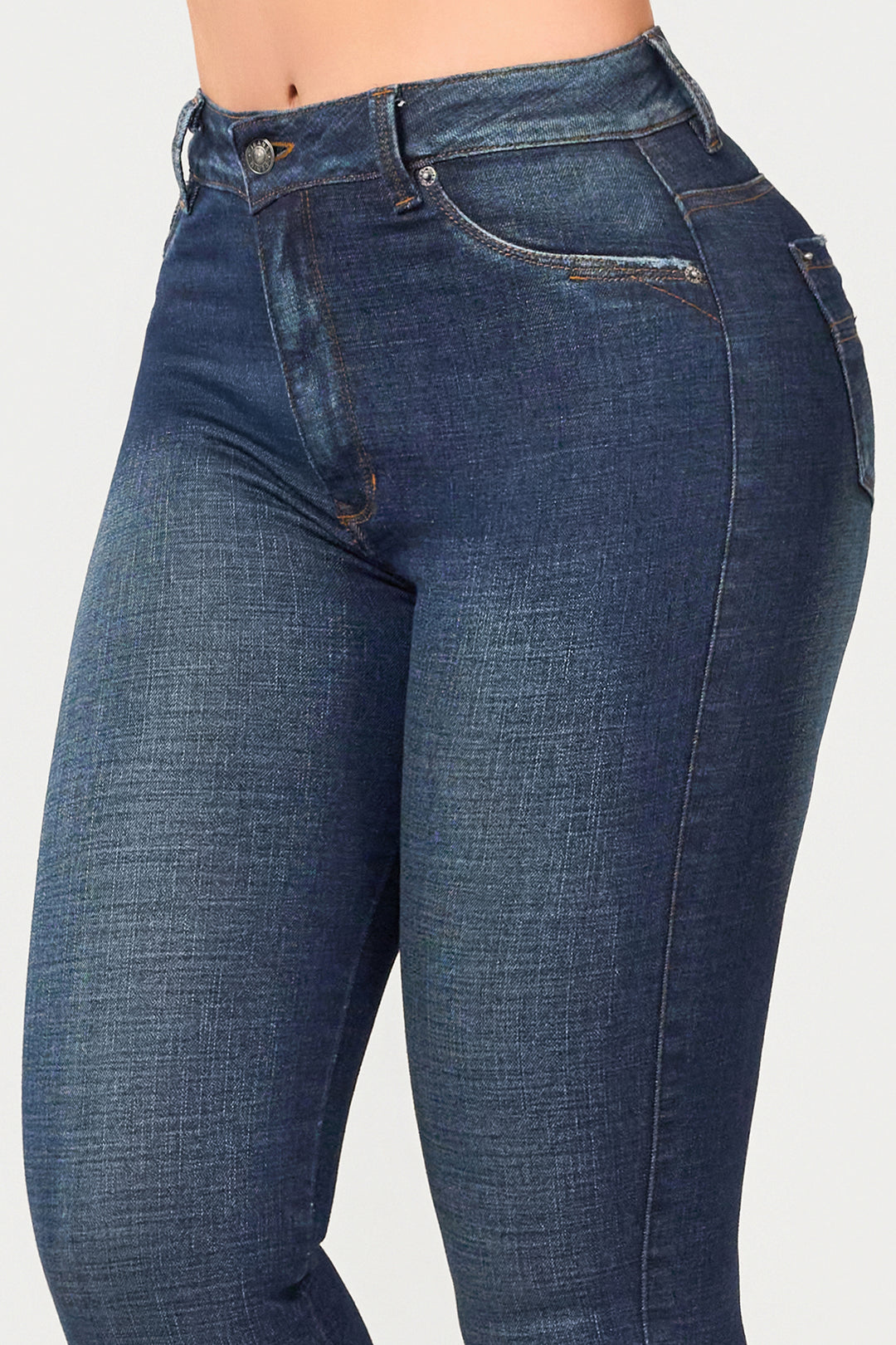 NAVY BLUE SKINNY JEANS 7041
