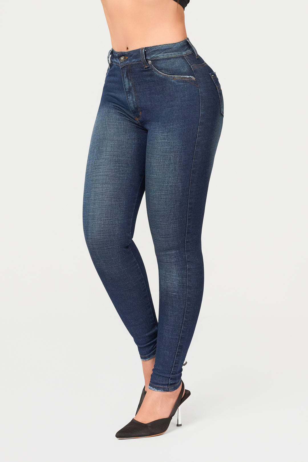 NAVY BLUE SKINNY JEANS 7041