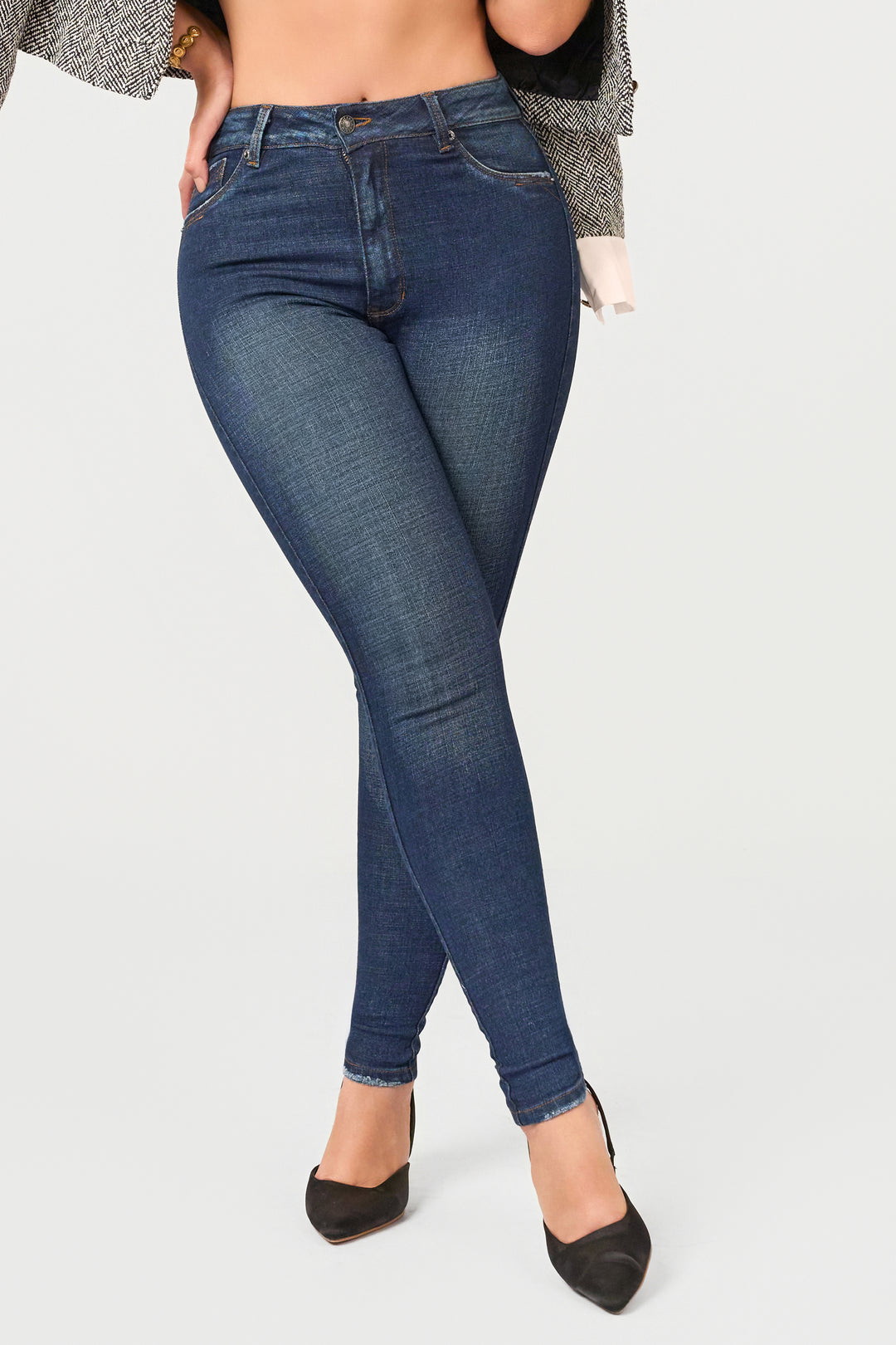 NAVY BLUE SKINNY JEANS 7041
