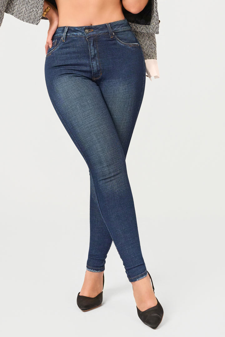NAVY BLUE SKINNY JEANS 7041