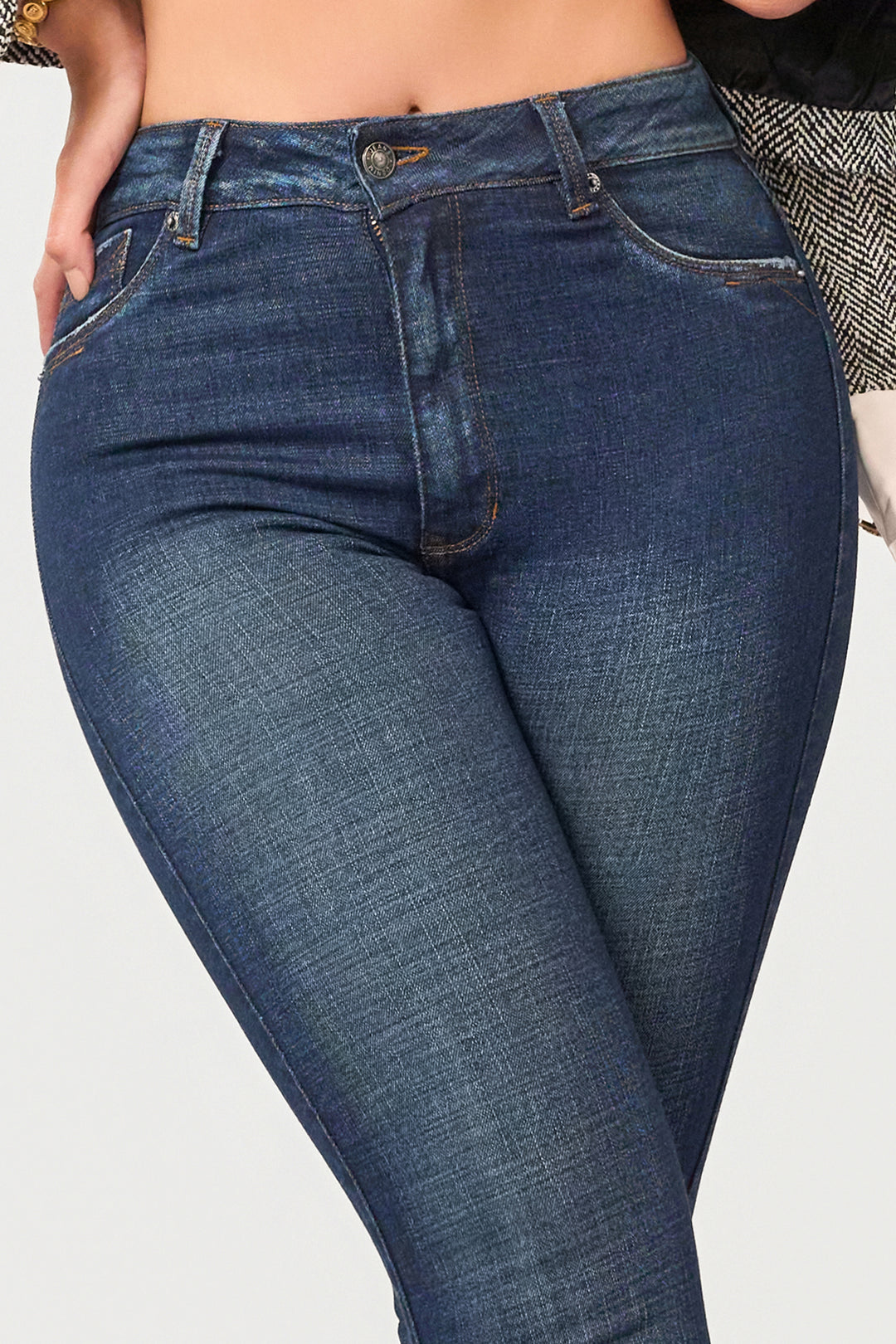 NAVY BLUE SKINNY JEANS 7041