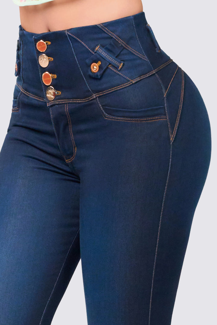 NAVY BLUE SKINNY JEANS 7048