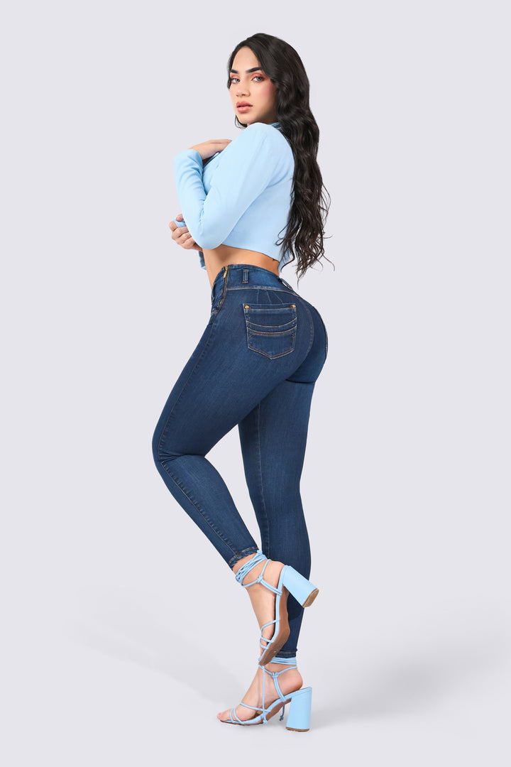 SKINNY JEANS WITH A HIGH WAIST 7075-N