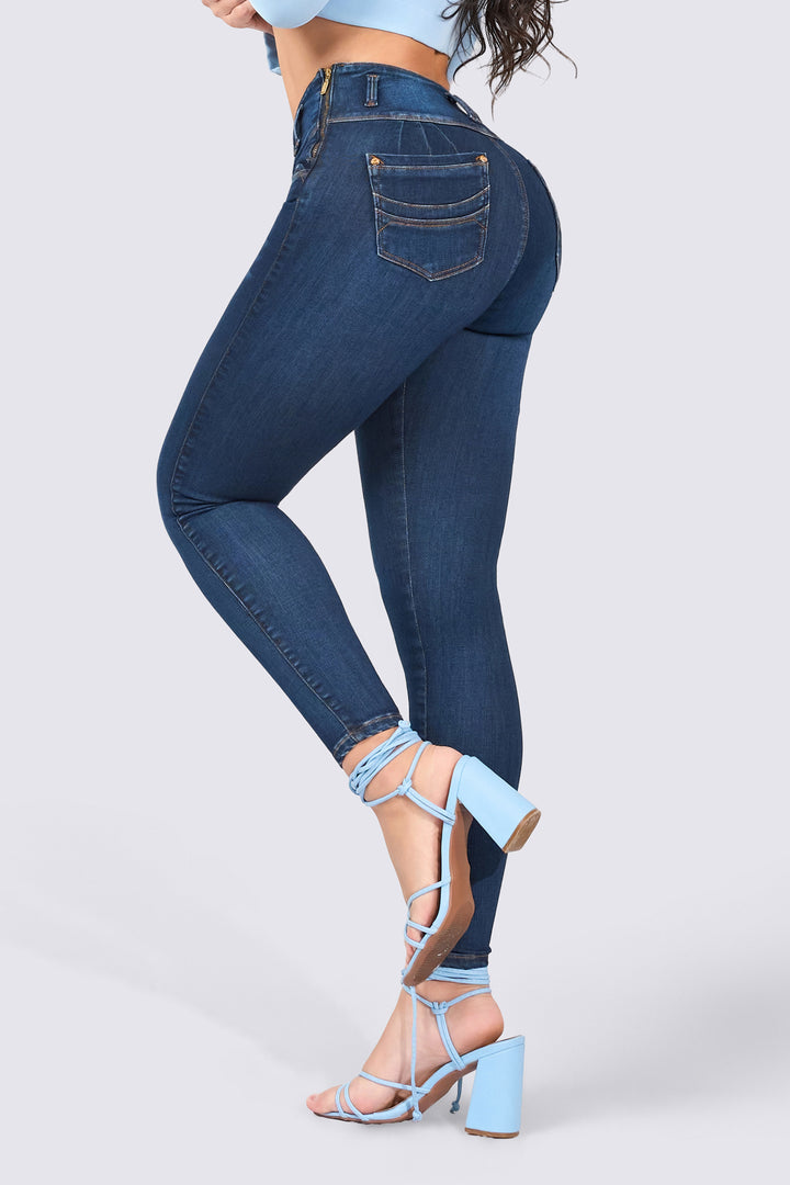 SKINNY JEANS WITH A HIGH WAIST 7075-N