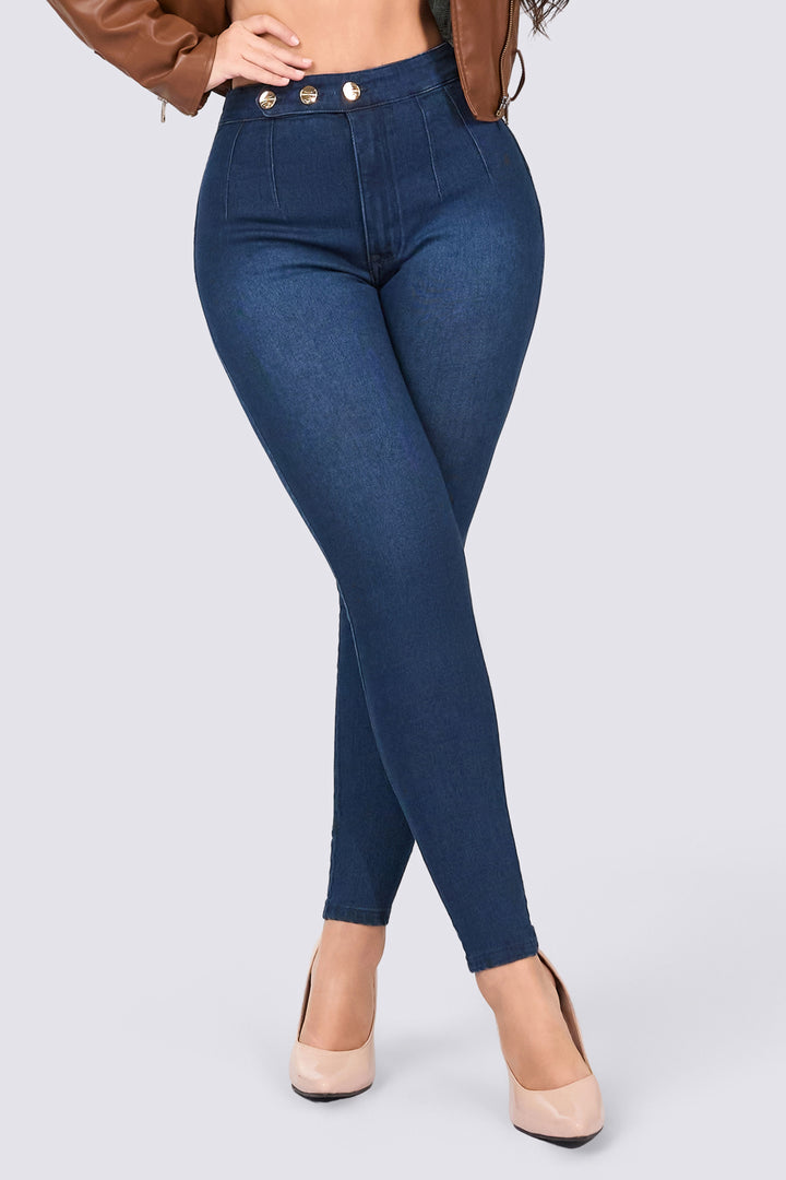 NAVY BLUE SKINNY JEANS 7088-N