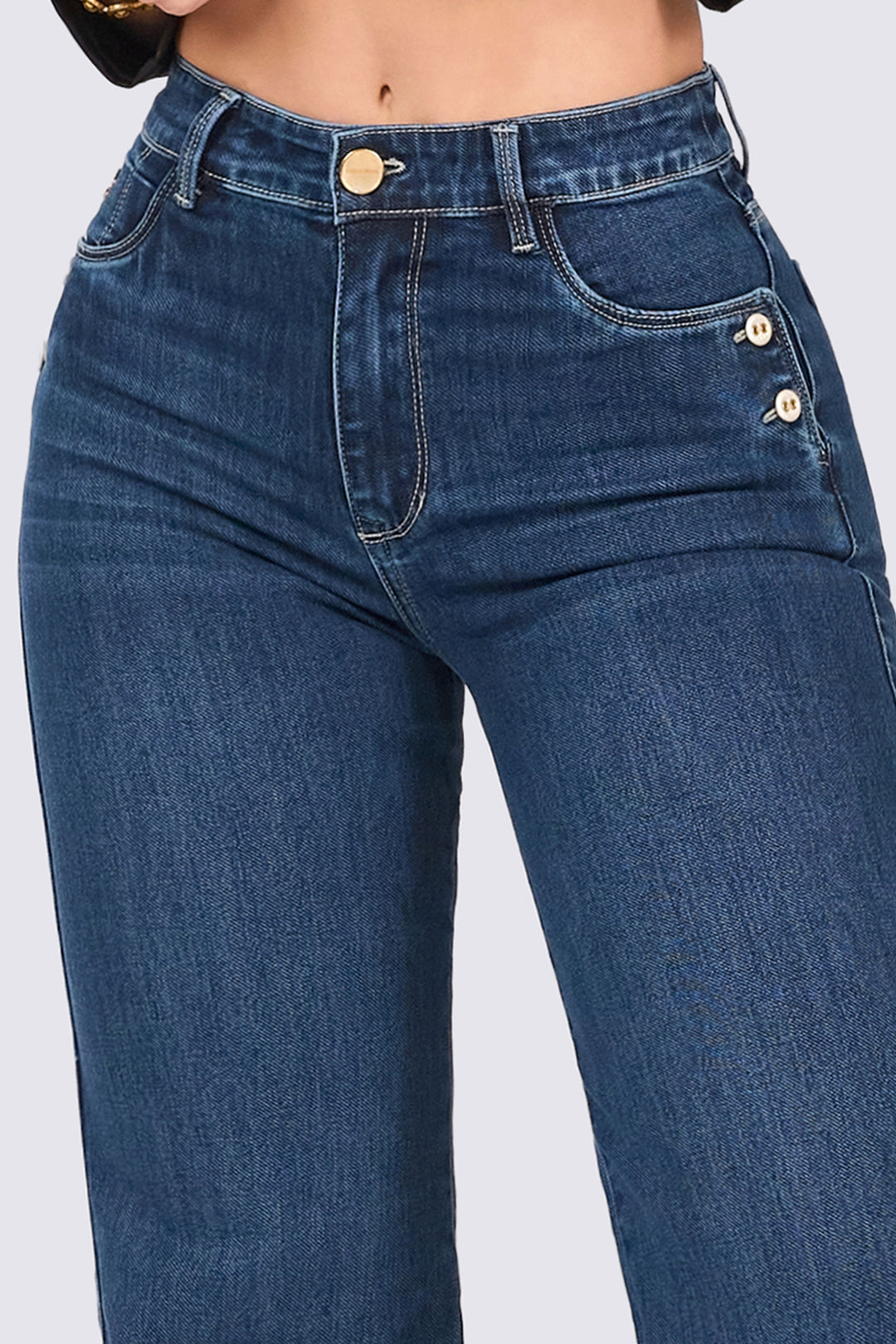 MID-RISE WIDE LEG JEANS 7106