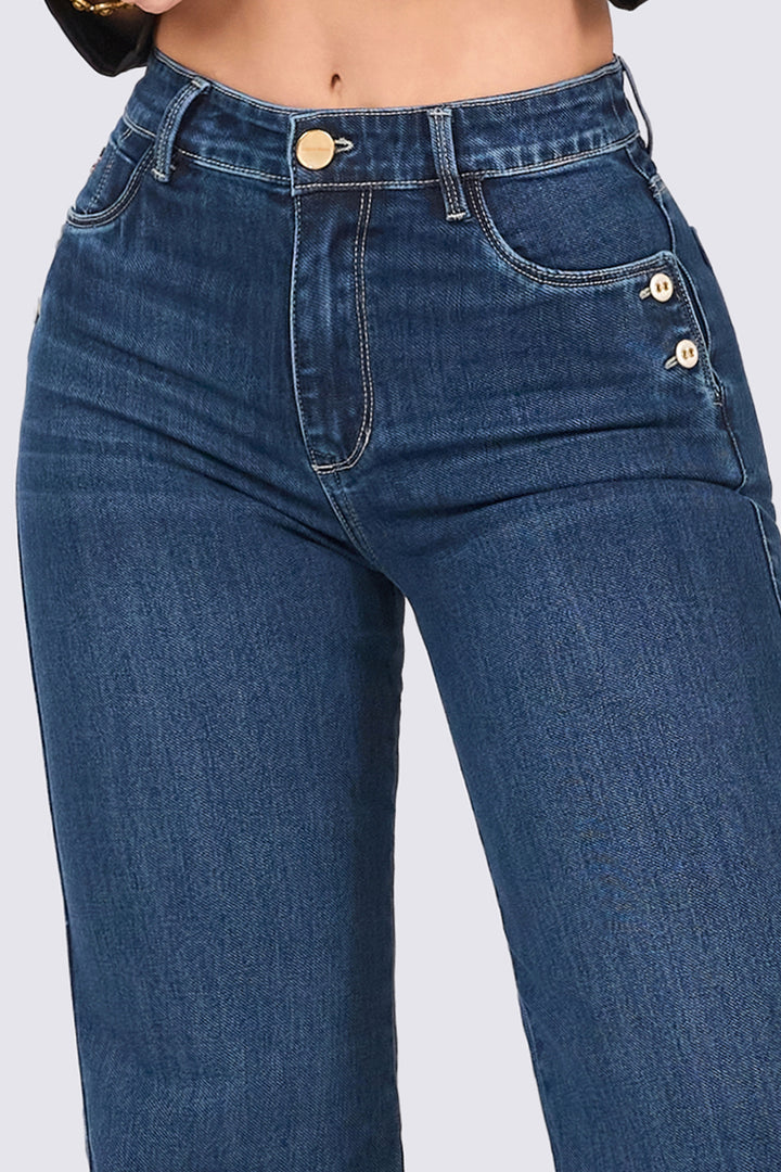 MID-RISE WIDE LEG JEANS 7106