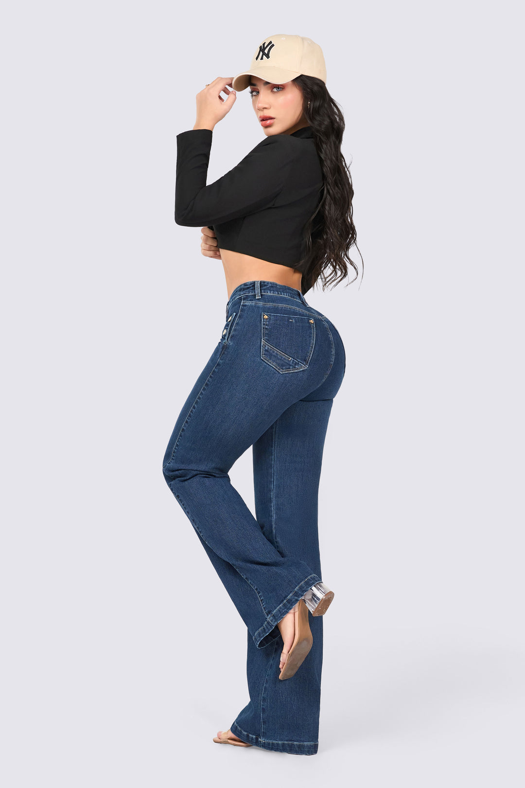 MID-RISE WIDE LEG JEANS 7106