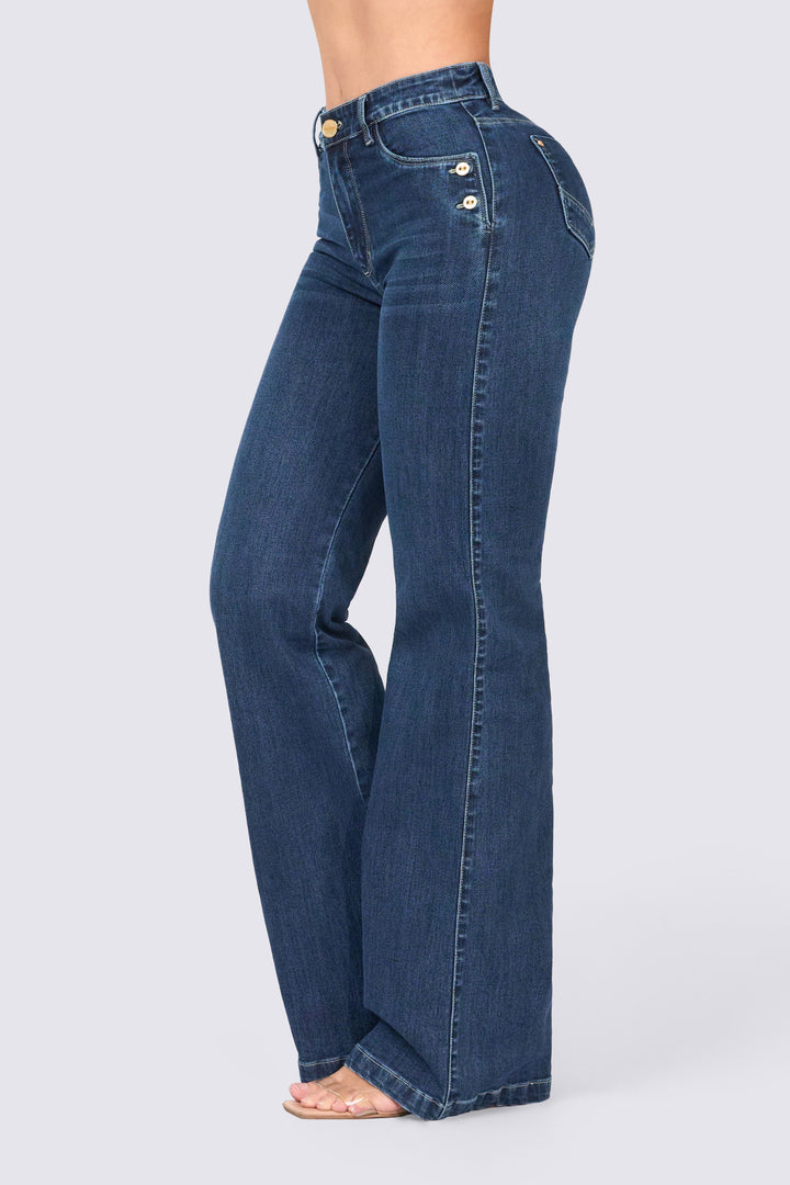 MID-RISE WIDE LEG JEANS 7106