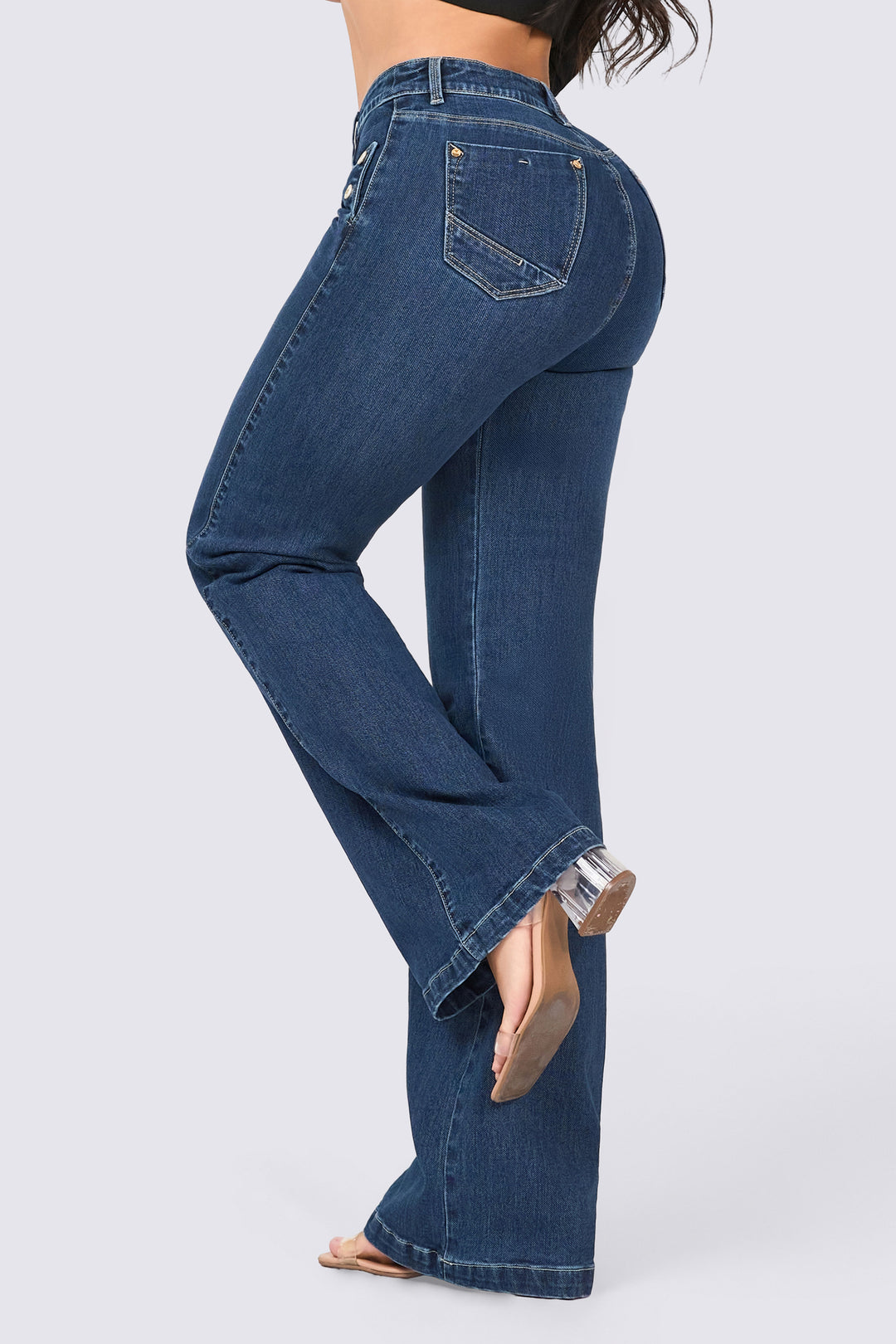 MID-RISE WIDE LEG JEANS 7106