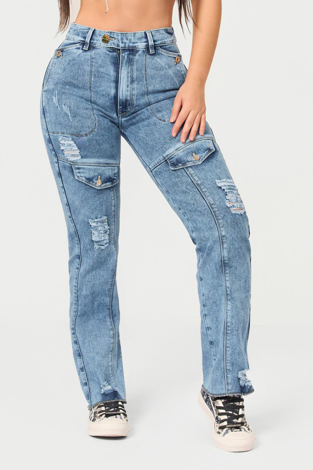 BLUE STRAIGHT JEANS 6880