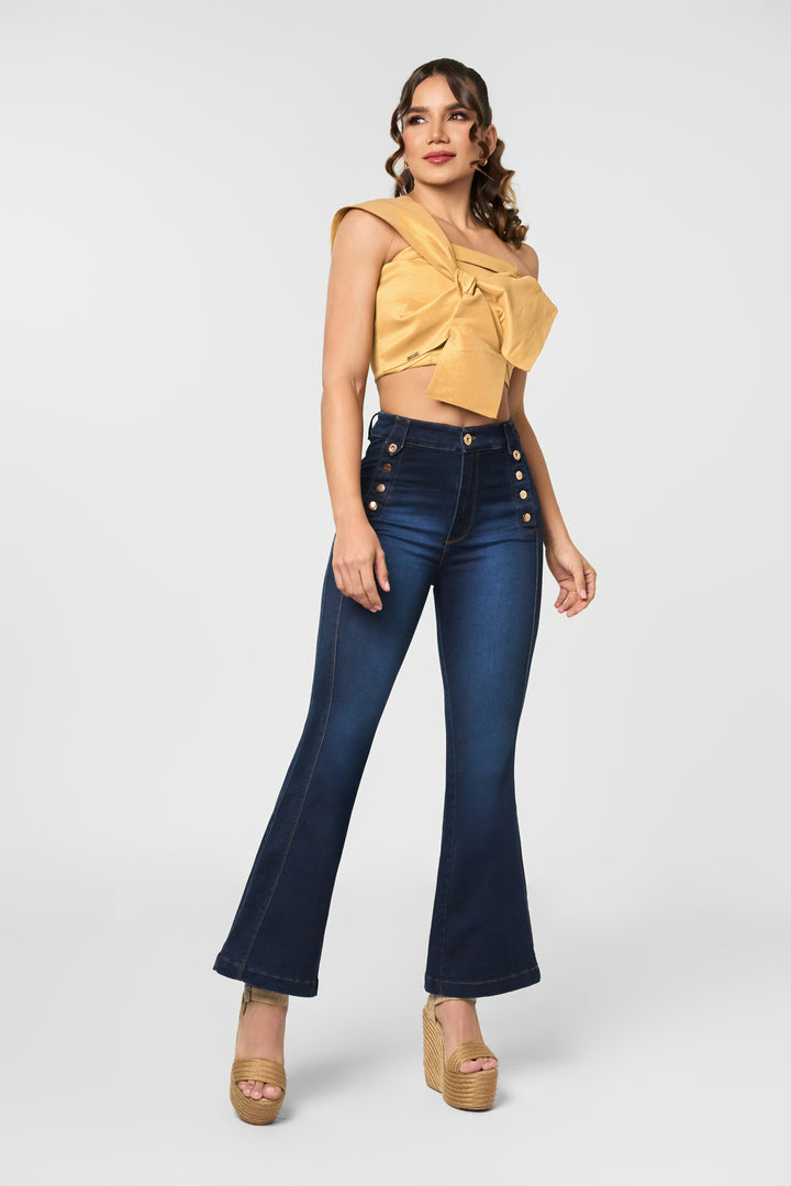 PUSH UP FLARE JEANS 6871
