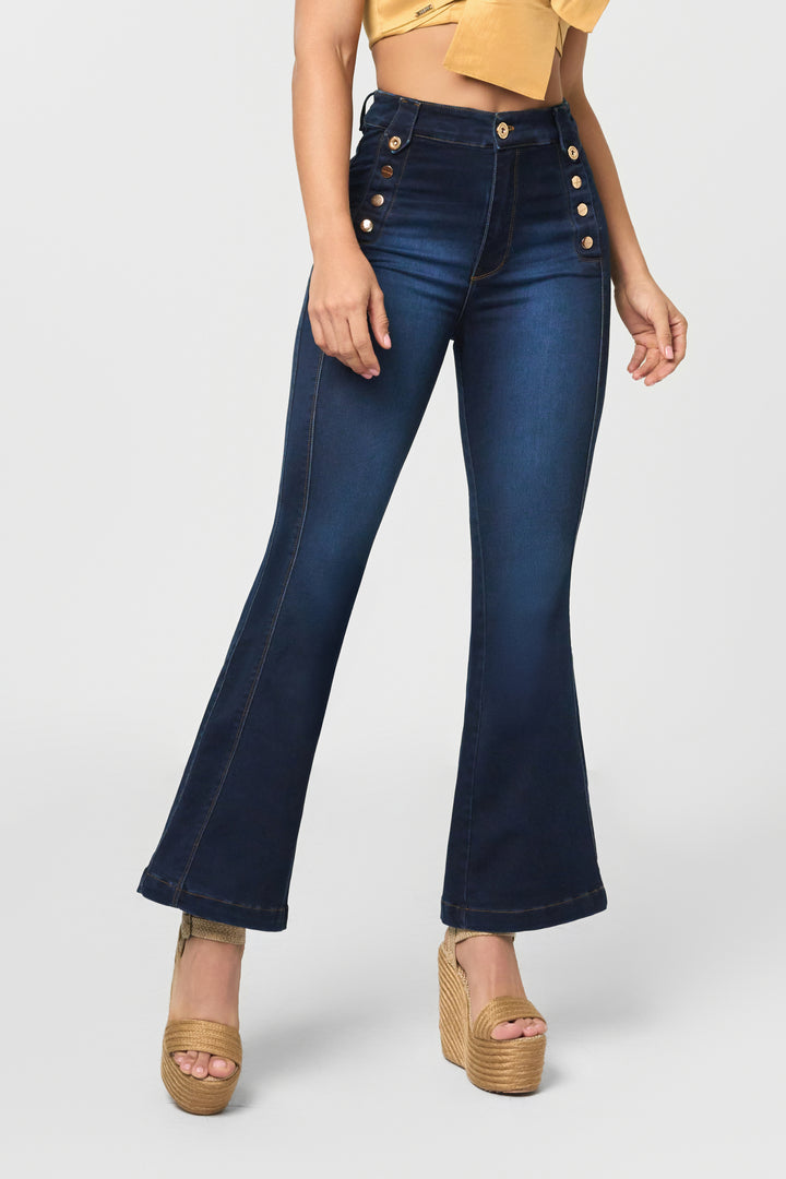 PUSH UP FLARE JEANS 6871