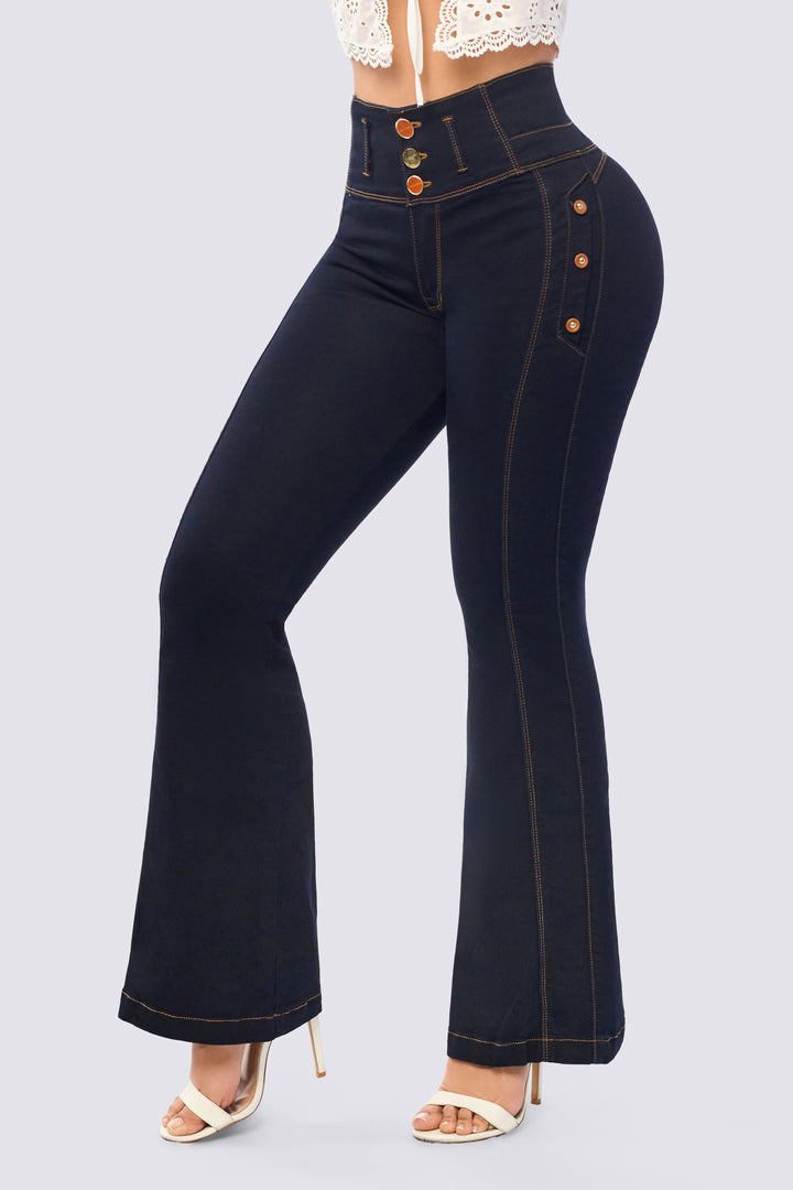 COLOMBIAN PUSH UP FLARE JEANS 7115