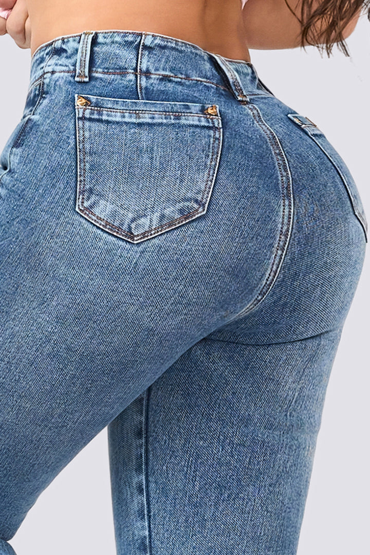 PUSH UP SKINNY JEANS BLUE  7065-N
