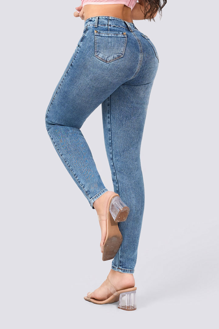 PUSH UP SKINNY JEANS BLUE  7065-N