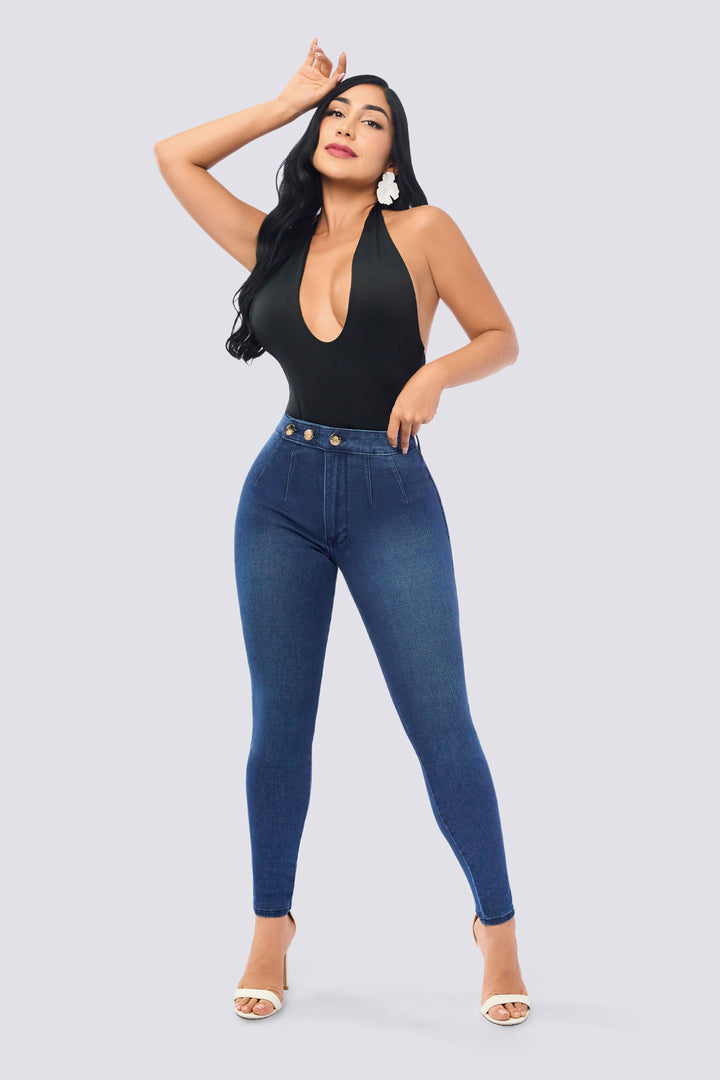 NAVY BLUE SKINNY JEANS 7088-N