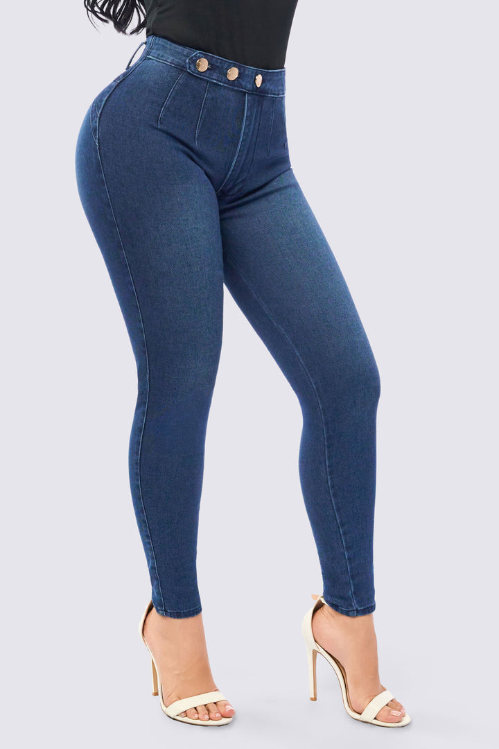NAVY BLUE SKINNY JEANS 7088-N
