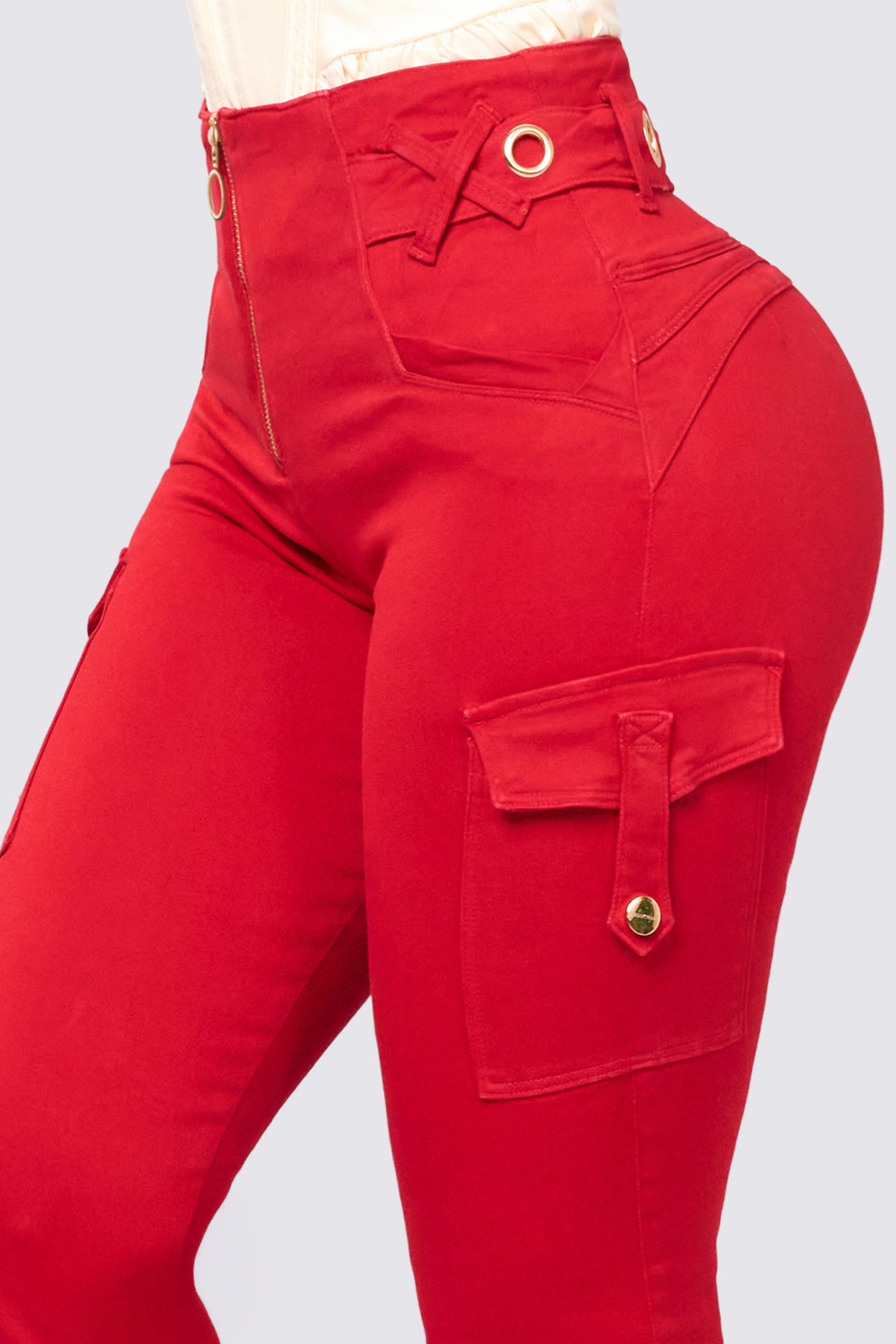 HIGH RISE FLARE JEANS 7050