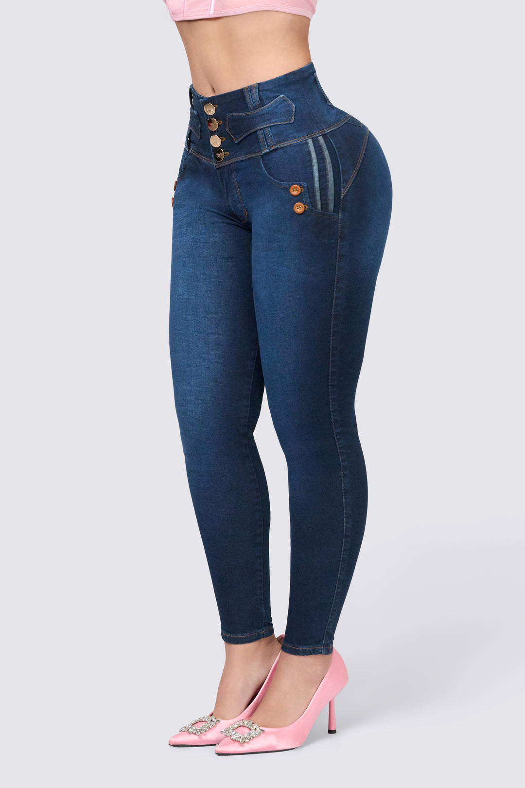 BLUE SKINNY JEANS 7056-N