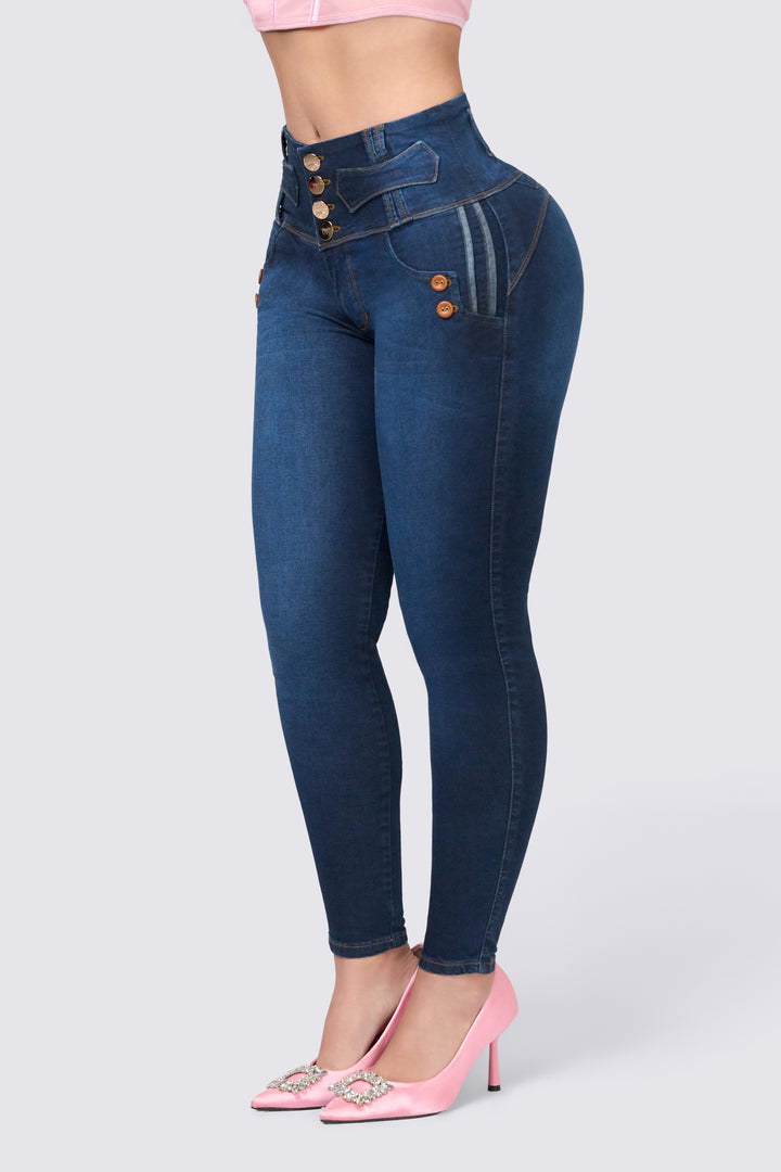 BLUE SKINNY JEANS 7056-N