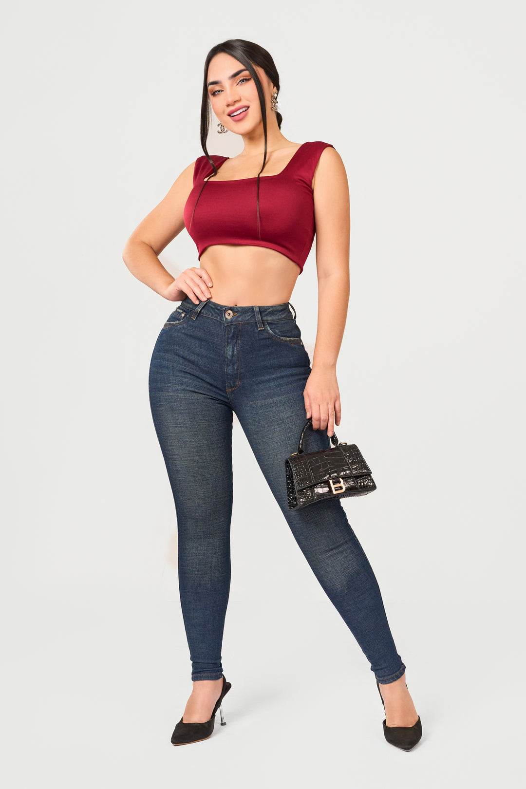 BLUE SKINNY JEANS 7040