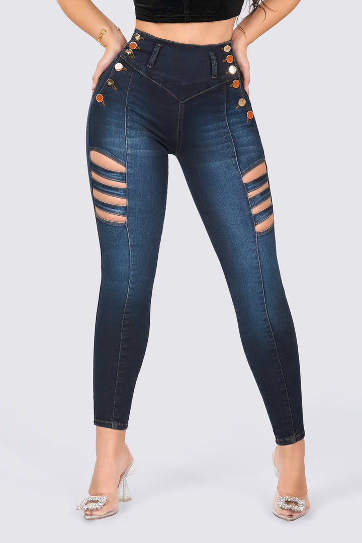 BLUE SKINNY JEANS 7074