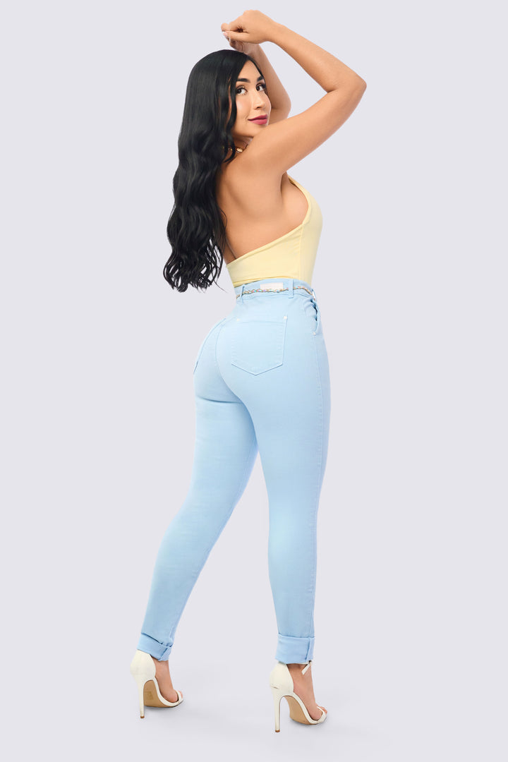 SKY BLUE SKINNY JEANS 7080