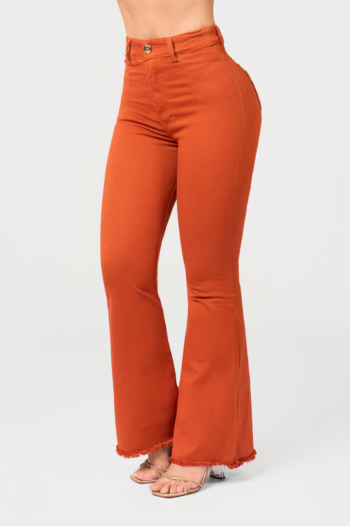 TERRACOTTA FLARE JEANS 7015