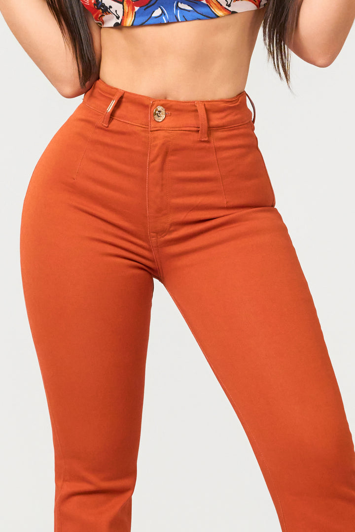 TERRACOTTA FLARE JEANS 7015