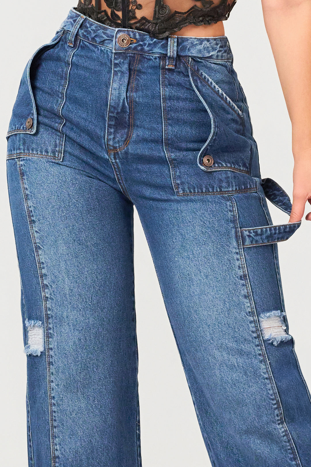 WIDE LEG NAVY BLUE 7025