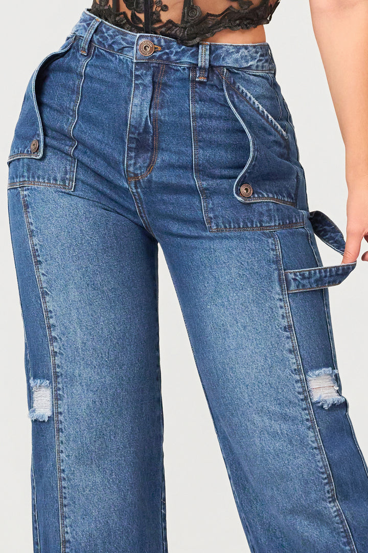 WIDE LEG NAVY BLUE 7025
